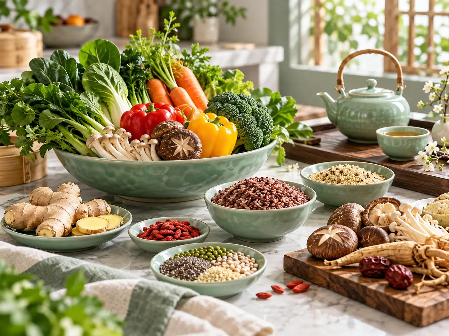 Fresh foods used in nutrition and food therapy